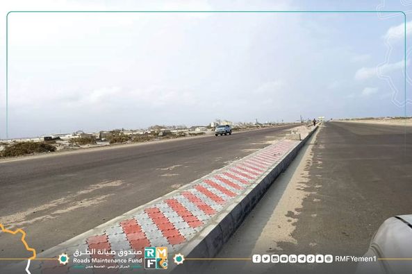 عقب انتهاء أعمال البردورات خط جولة #الرحاب إلى جولة #كنديان المرحلة الثانية بمديرية #خورمكسر بالعاصمة #عدن