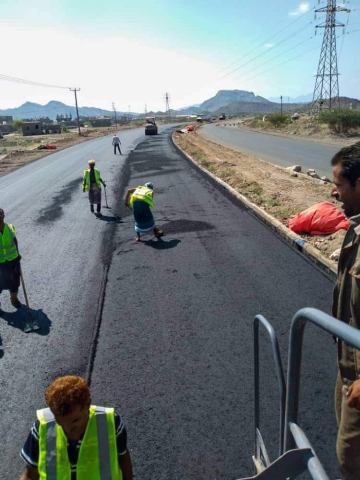 مشروع طريق  الدائري الحبيلين-  ردفان -  محافظة لحج.